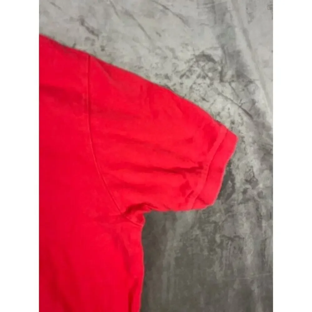 Polo Ralph Lauren Shirt Men's XL RED Collared Short Sleeve Polo Custom‎ Fit